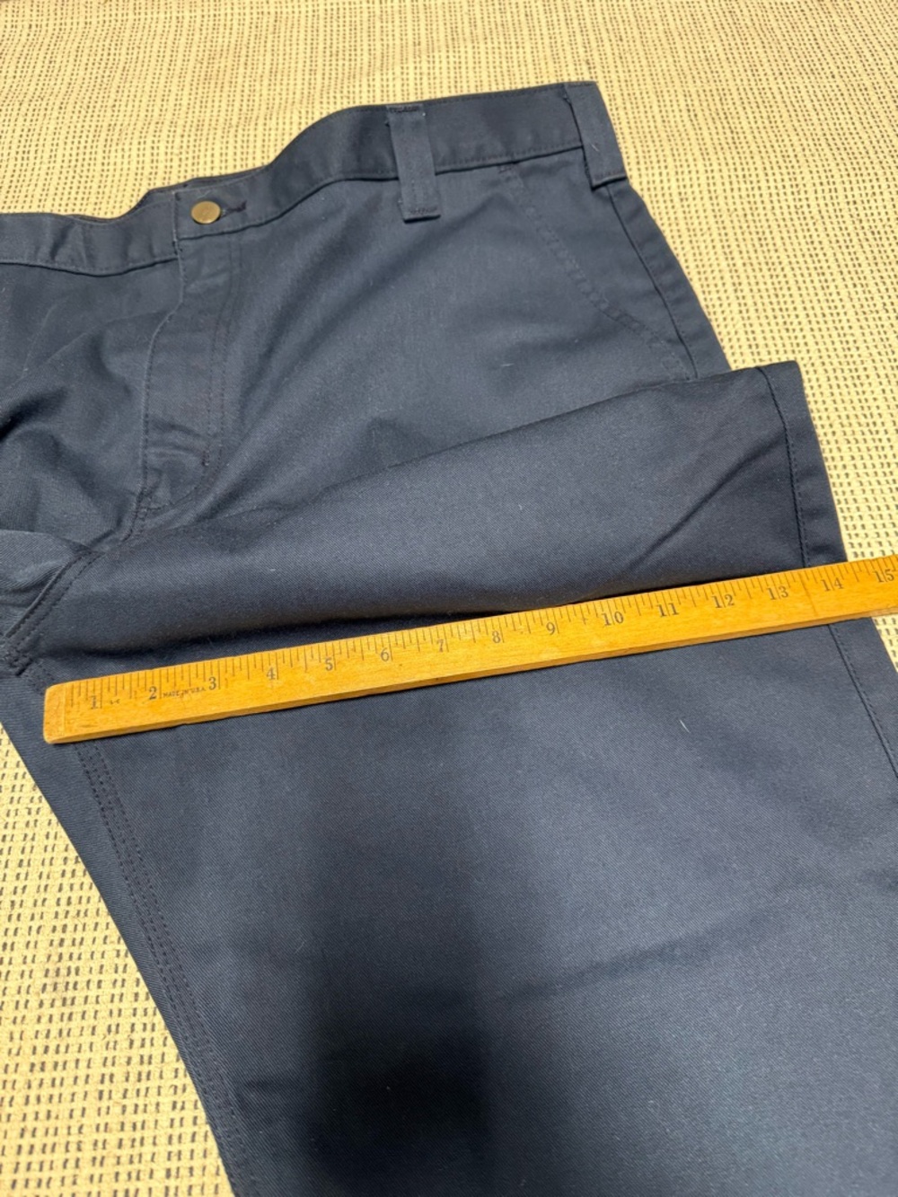 2 Men’s Carhartt Blue Twill Relaxed Straight Fit Work Pants - Picture 6 of 6